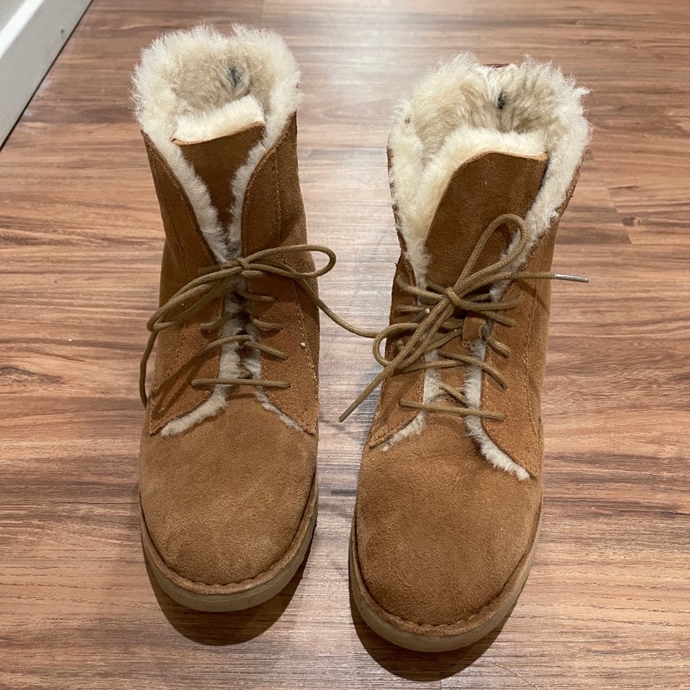 Ugg Lace Up Shearling Boots